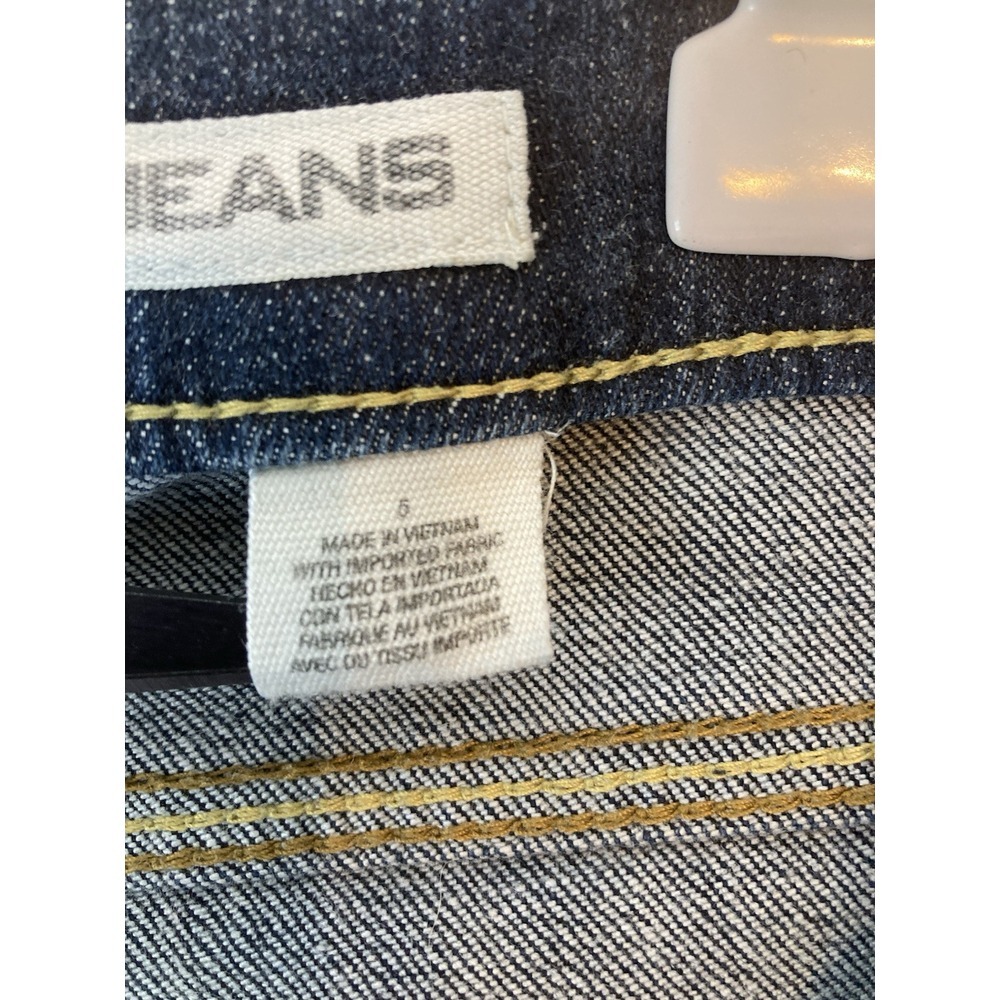 DNKY Jeans‎ Womens Size 5 Low Rise Straight Stretch Denim Blue - Picture 12 of 14